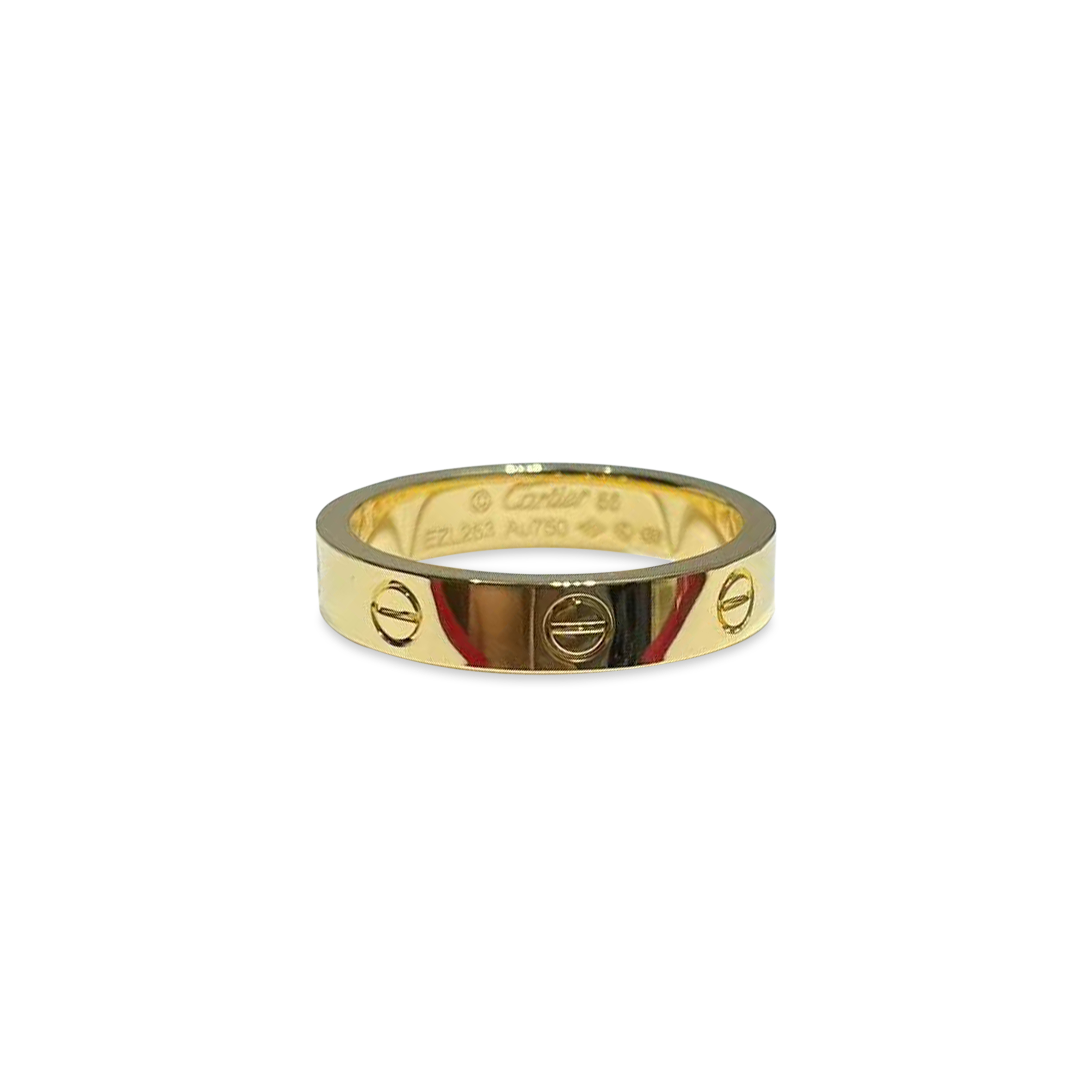 Ca*t*er love ring 4mm gold 350640
